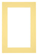Passepartout Dimensione Cornice 20x30 cm - Formato Immagine 10x20 cm - Giallo