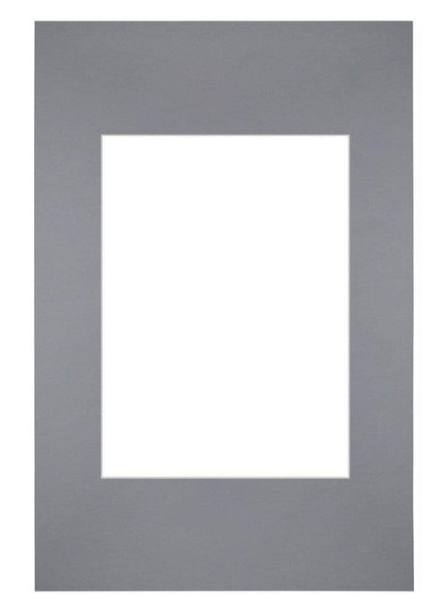 Passepartout Dimensione Cornice 20x30 cm - Formato Immagine 13x18 cm - Grigio