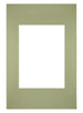 Passepartout Dimensione Cornice 20x30 cm - Formato Immagine 13x18 cm - Menta Verde
