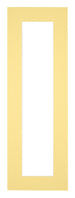 Passepartout Dimensione Cornice 25x75 cm - Formato Immagine 20x60 cm - Giallo