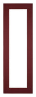 Passepartout Dimensione Cornice 20x60 cm - Formato Immagine 10x30 cm - Vino Rosso