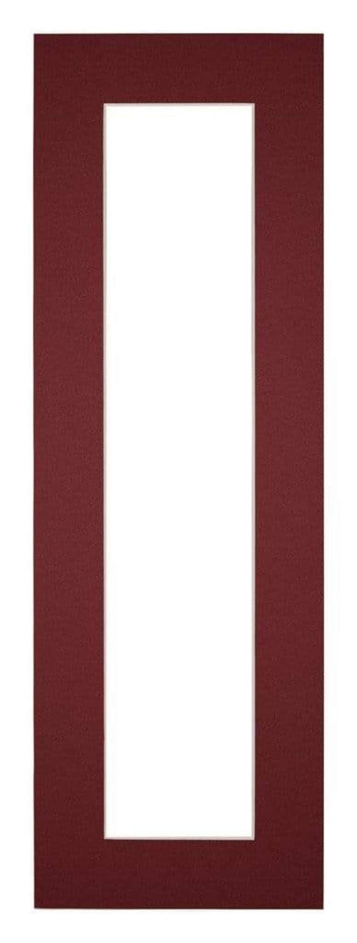 Passepartout Dimensione Cornice 20x60 cm - Formato Immagine 10x50 cm - Vino Rosso