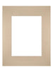 Passepartout Dimensione Cornice 24x30 cm - Formato Immagine 15x20 cm - Beige
