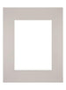 Passepartout Dimensione Cornice 24x30 cm - Formato Immagine 15x20 cm - Granito Grigio