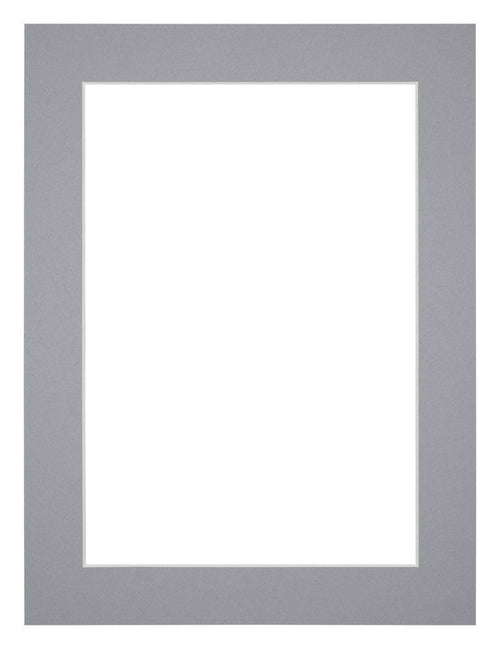 Passepartout Dimensione Cornice 46x61 cm - Formato Immagine 40x50 cm - Grigio