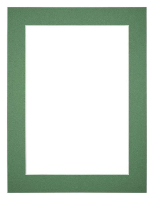 Passepartout Dimensione Cornice 45x60 cm - Formato Immagine 40x50 cm - Foresta Verde