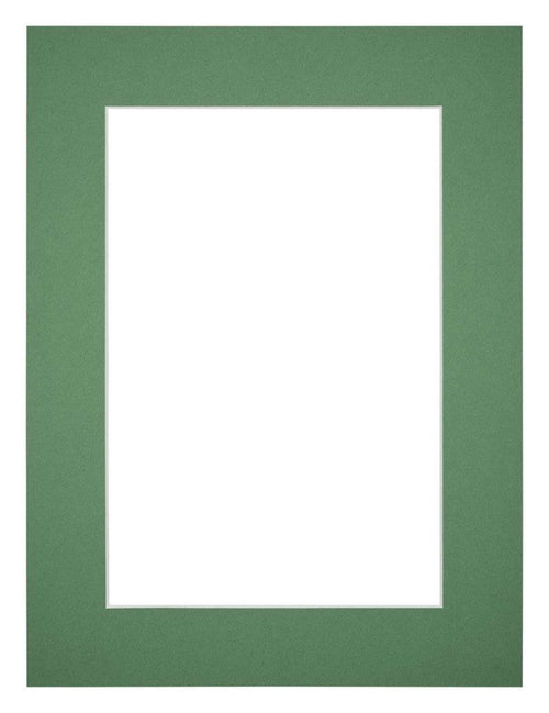 Passepartout Dimensione Cornice 45x60 cm - Formato Immagine 35x50 cm - Foresta Verde