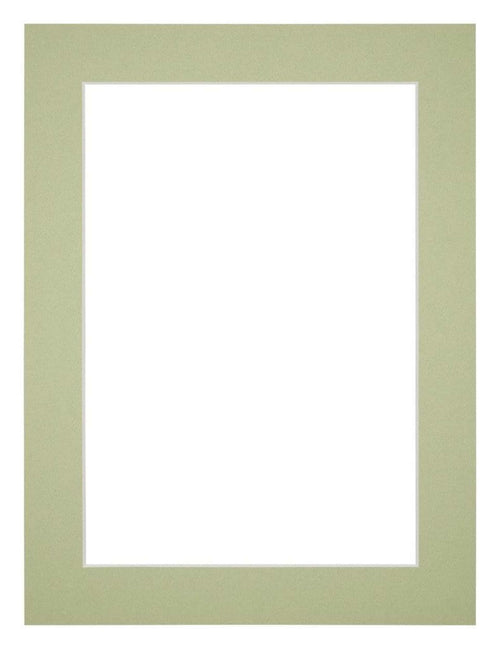 Passepartout Dimensione Cornice 46x61 cm - Formato Immagine 40x50 cm - Menta Verde