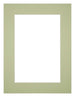Passepartout Dimensione Cornice 68x98 cm - Formato Immagine 60x90 cm - Menta Verde
