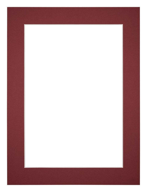 Passepartout Dimensione Cornice 45x60 cm - Formato Immagine 40x50 cm - Vino Rosso
