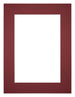 Passepartout Dimensione Cornice 30x40 cm - Formato Immagine 20x30 cm - Vino Rosso