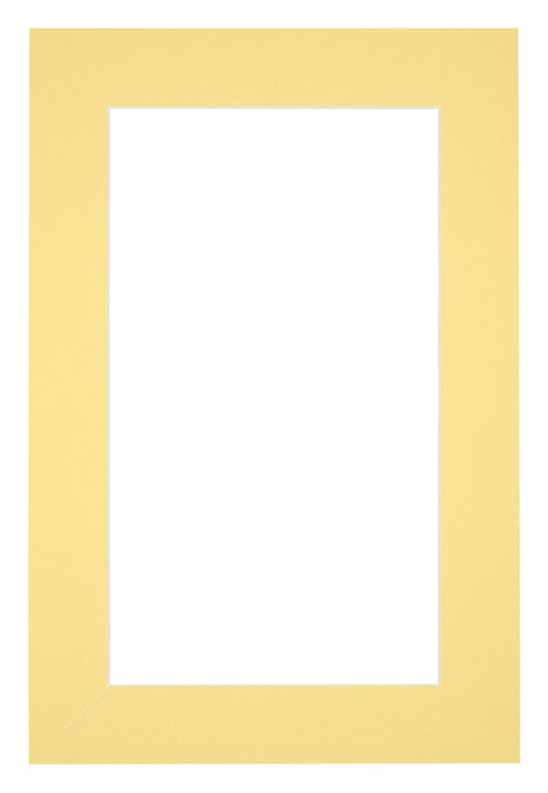 Passepartout Dimensione Cornice 36x48 cm - Formato Immagine 20x30 cm - Giallo