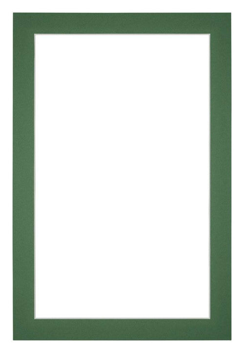 Passepartout Dimensione Cornice 40x60 cm - Formato Immagine 35x55 cm - Foresta Verde
