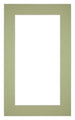 Passepartout Dimensione Cornice 30x50 cm - Formato Immagine 20x40 cm - Menta Verde