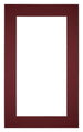 Passepartout Dimensione Cornice 30x50 cm - Formato Immagine 20x40 cm - Vino Rosso