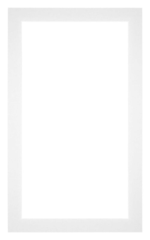 Passepartout Dimensione Cornice 30x50 cm - Formato Immagine 25x45 cm - Bianco