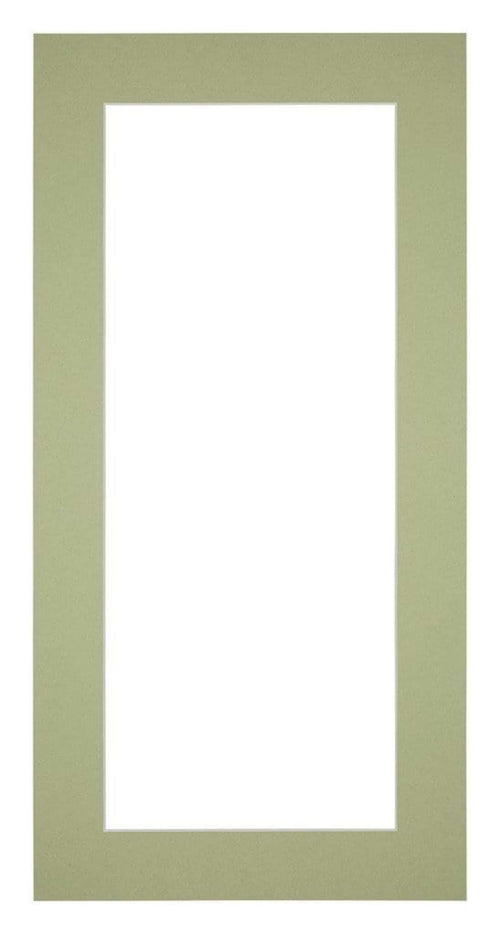 Passepartout Dimensione Cornice 20x40 cm - Formato Immagine 10x30 cm - Menta Verde