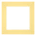Passepartout Dimensione Cornice 40x40 cm - Formato Immagine 20x20 cm - Giallo