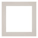 Passepartout Dimensione Cornice 50x50 cm - Formato Immagine 40x40 cm - Granito Grigio