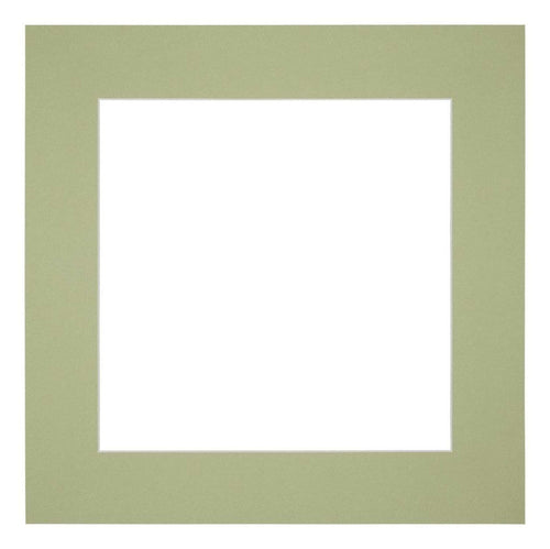 Passepartout Dimensione Cornice 25x25 cm - Formato Immagine 13x13 cm - Menta Verde