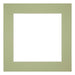 Passepartout Dimensione Cornice 25x25 cm - Formato Immagine 13x13 cm - Menta Verde