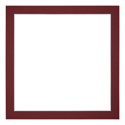 Passepartout Dimensione Cornice 30x30 cm - Formato Immagine 25x25 cm - Vino Rosso