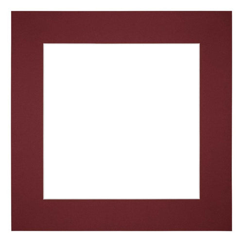 Passepartout Dimensione Cornice 25x25 cm - Formato Immagine 13x13 cm - Vino Rosso