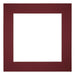 Passepartout Dimensione Cornice 25x25 cm - Formato Immagine 13x13 cm - Vino Rosso