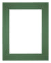 Passepartout Dimensione Cornice 25x30 cm - Formato Immagine 13x18 cm - Foresta Verde
