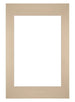 Passepartout Dimensione Cornice 40x60 cm - Formato Immagine 30x45 cm - Beige