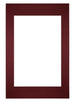 Passepartout Dimensione Cornice 40x60 cm - Formato Immagine 30x45 cm - Vino Rosso