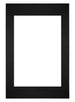 Passepartout Dimensione Cornice 40x60 cm - Formato Immagine 30x45 cm - Nero