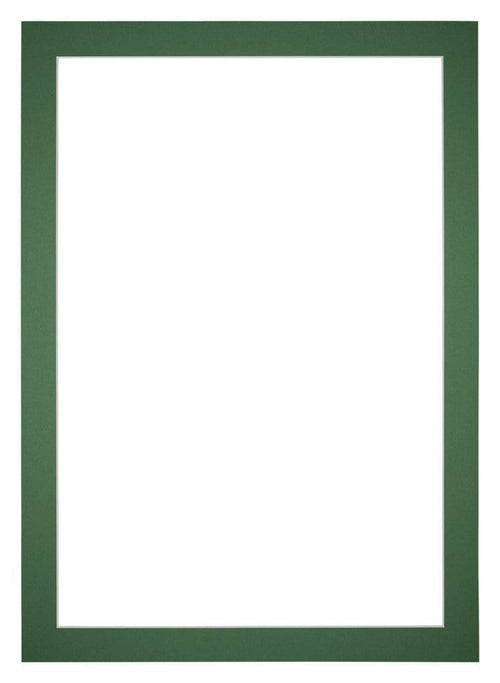 Passepartout Dimensione Cornice 32x45 cm - Formato Immagine 20x40 cm - Foresta Verde