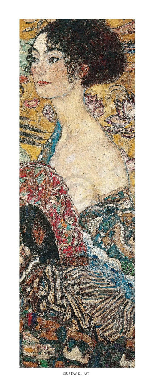 pgm gk 024 gustav klimt segnora con ventaglio stampa artistica 20x50cm 33696465 72f1 47ad a6cd 431d040299b5 | Yourdecoration.it
