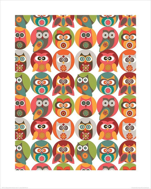 pyramid ppr43130 valentina ramos owls family stampa artistica 40x50cm | Yourdecoration.it