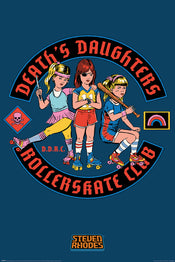 Pyramid PP35012 Steven Rhodes Death'S Daughters Rollerskate Club Poster | Yourdecoration.it