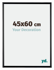 Bordeaux Plastica Cornice 45x60cm Nero Lucente Davanti Dimensione | Yourdecoration.it
