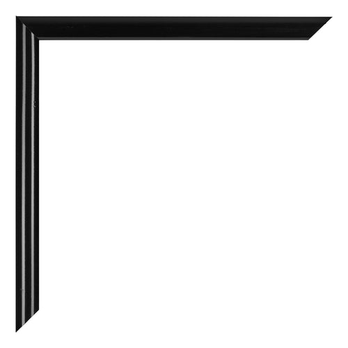 Bordeaux Plastica Cornice Nero Lucente Dettaglio Angolo | Yourdecoration.it