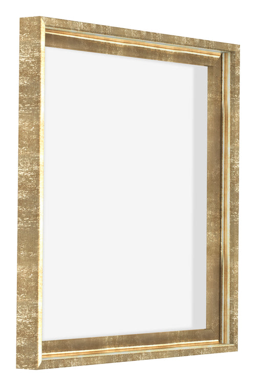 Lyon MDF Cornice a Cassetta 1 1 Oro Antico Davanti Obliquo | Yourdecoration.it