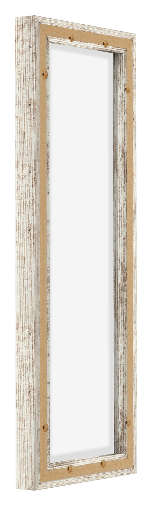 Lyon MDF Cornice a Cassetta 1 3 Bianco Vintage Retro Obliquo | Yourdecoration.it