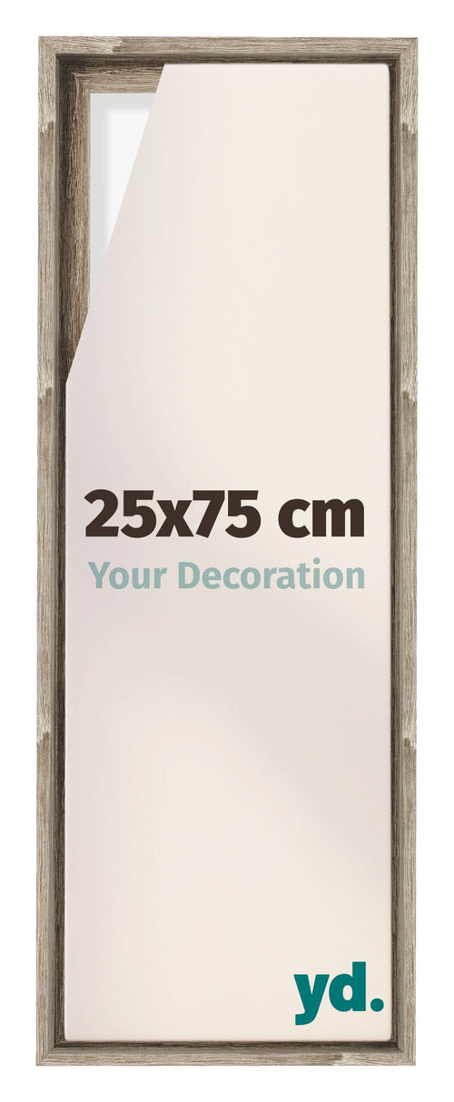 Lyon MDF Cornice a Cassetta 25x75cm Rovere Davanti Dimensione | Yourdecoration.it