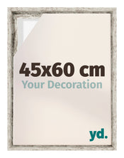 Lyon MDF Cornice a Cassetta 45x60cm Bianco Vintage Davanti Dimensione | Yourdecoration.it