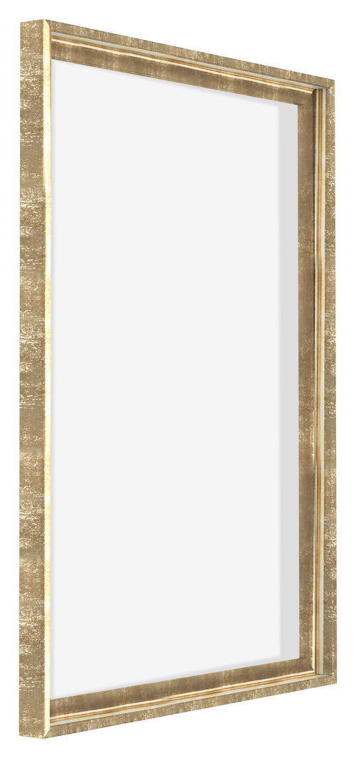 Lyon MDF Cornice a Cassetta 5 7 Oro Antico Davanti Obliquo | Yourdecoration.it