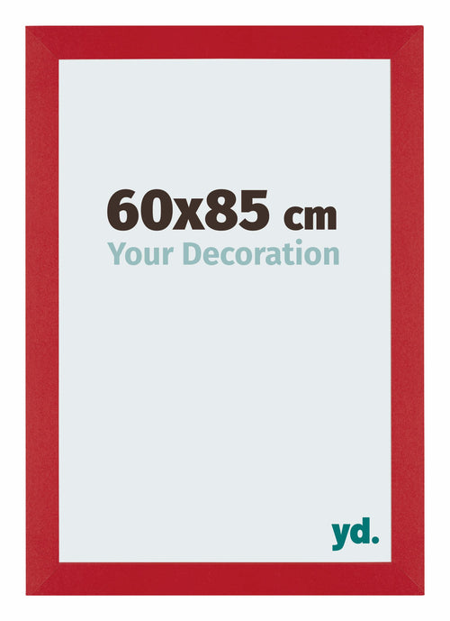 Mura MDF Cornice 60x85cm Rosso Davanti Dimensione | Yourdecoration.it