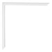 Annecy Plastica Cornice 20x60cm Bianco Lucente Dettaglio Angolo | Yourdecoration.it