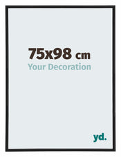 Annecy Plastica Cornice 75x98cm Nero Opaco Davanti Dimensione | Yourdecoration.it