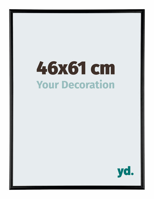 Austin Alluminio Cornice 46x61cm Nero Lucente Davanti Dimensione | Yourdecoration.it