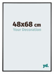 Austin Alluminio Cornice 48x68cm Nero Lucente Davanti Dimensione | Yourdecoration.it