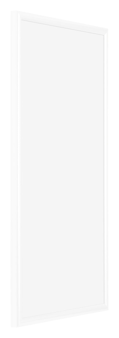 Bordeaux Plastica Cornice 30x60cm Bianco Lucente Davanti Obliquo | Yourdecoration.it