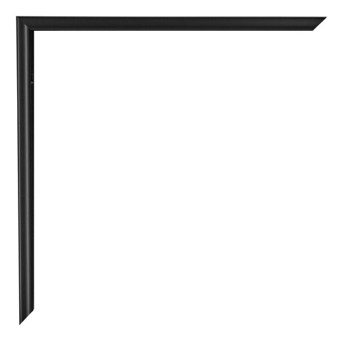 Evry Plastica Cornice Nero Argento Lucido Dettaglio Angolo | Yourdecoration.it